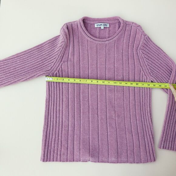 Essentials By Carolyn Taylor Sweater Women Small Light Pink Tight Knit Crew Neck - Picture 10 of 12